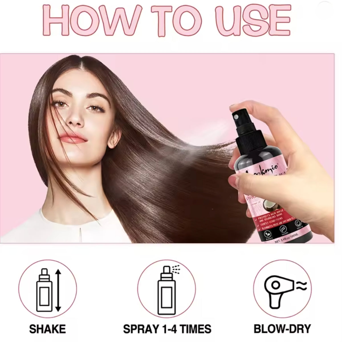 1+1 Gratis - Hitte Beschermde Haar Spay